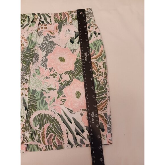 GG Blue Golf Skort Skirt Womens Sz 4 Pink Green Floral Tennis Pickleball Pockets - Picture 4 of 10